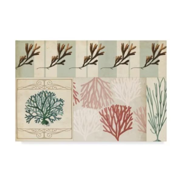 Vision Studio 'Coastal Patternbook I' Canvas Art, 22x32, Trademark Fine Art, Mfr#: WAG07034-C2232GG